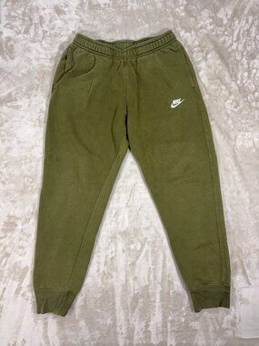 Nike Men's Sweatpants Jogger Tapered Drawstring Soft Comfy Unisex Green - Medium